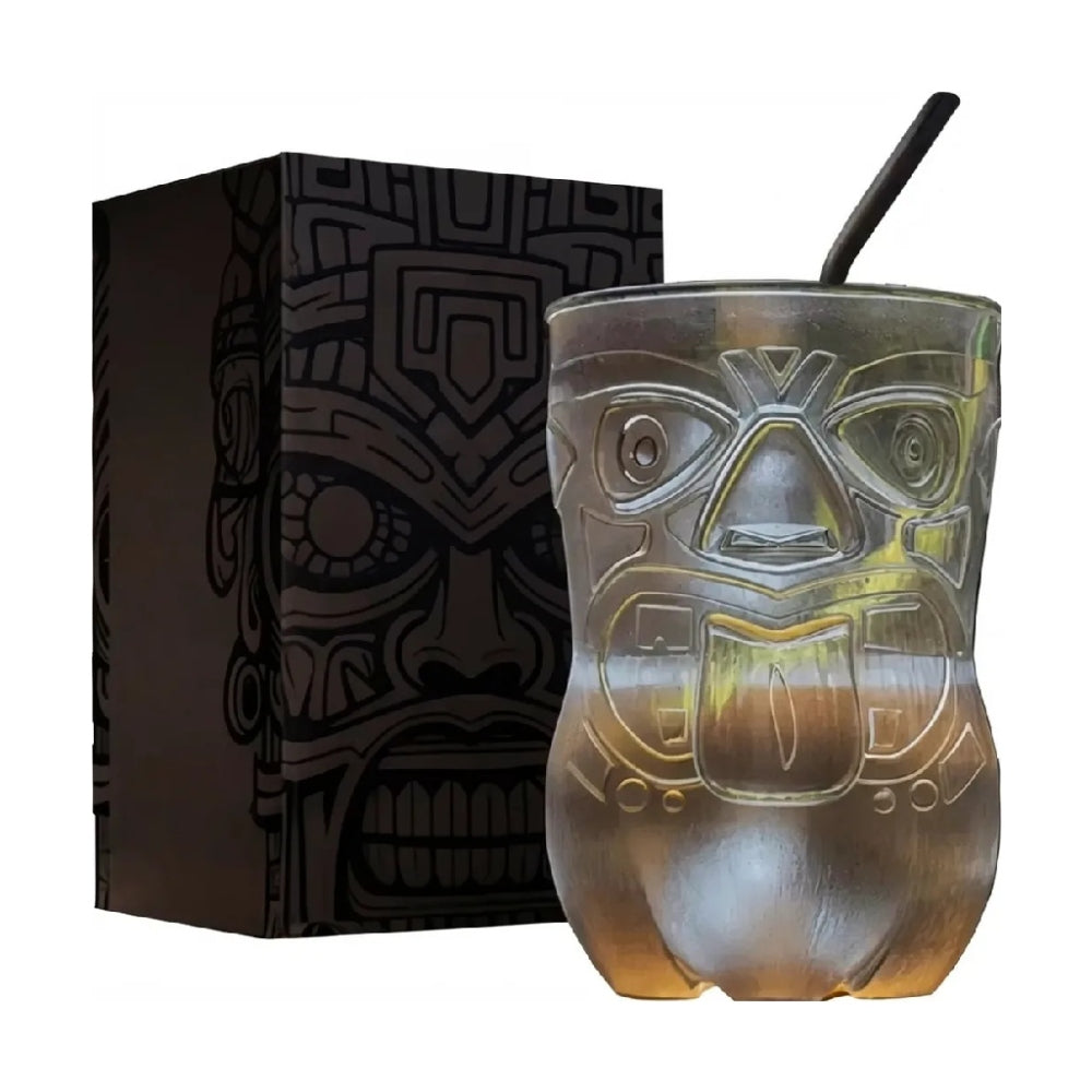 Gift Box Coca Cola Tikichetto (Vaso + Posavaso + Sorbete Curvo) - 800 ml