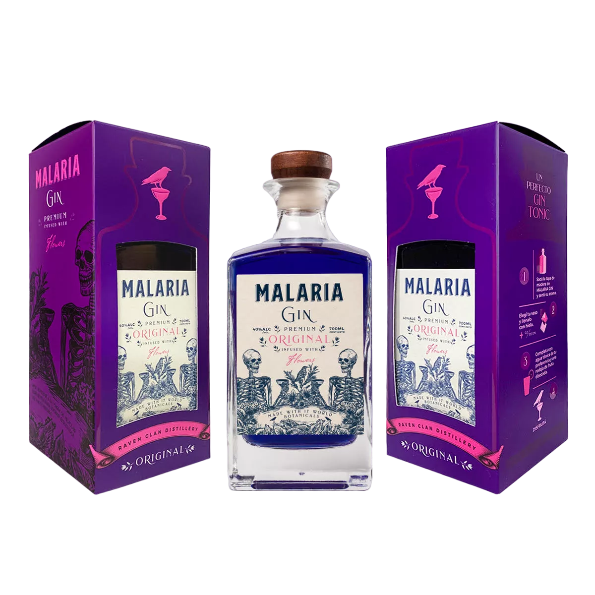 Gin Malaria c/ Estuche - 700 ml