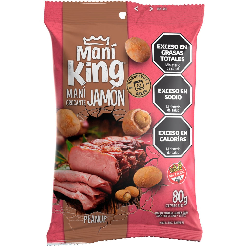 Mani King Crocante Jamon - 80 g