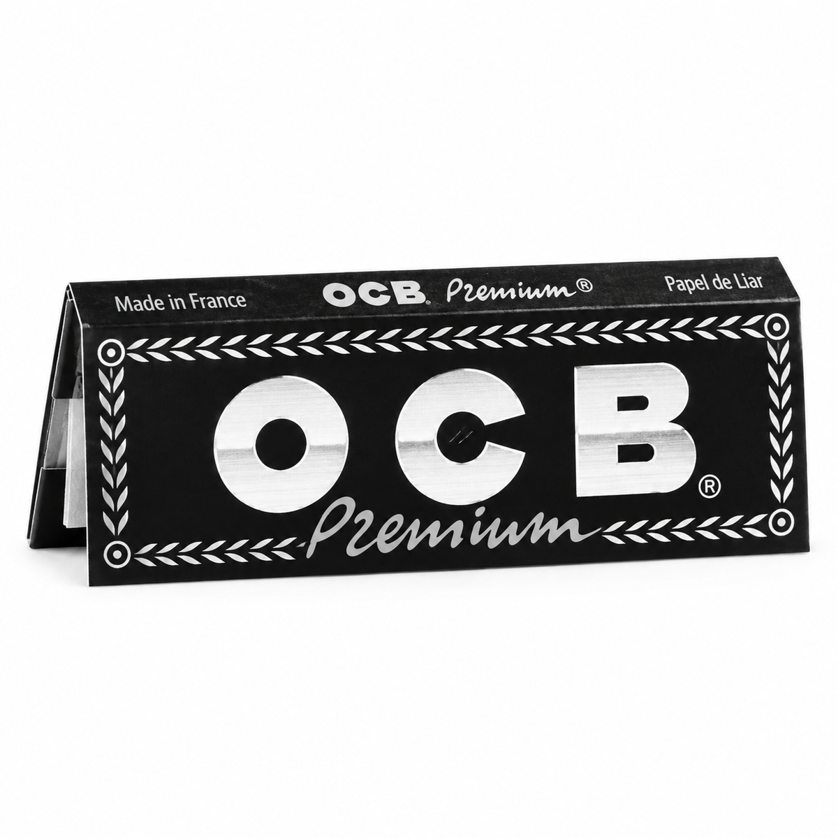 Papel OCB Premium Negro 1¼ - Librillo x 50 hojas