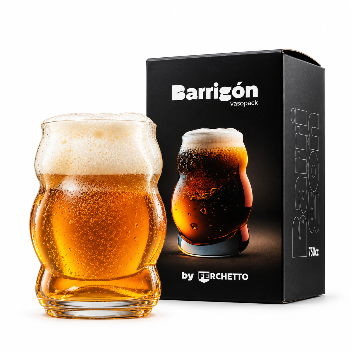 Vaso Ferchetto Barrigón en Caja de Regalo - 750 ml