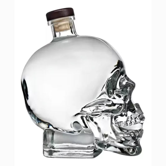 Botella de Vidrio Calavera - 750 ml