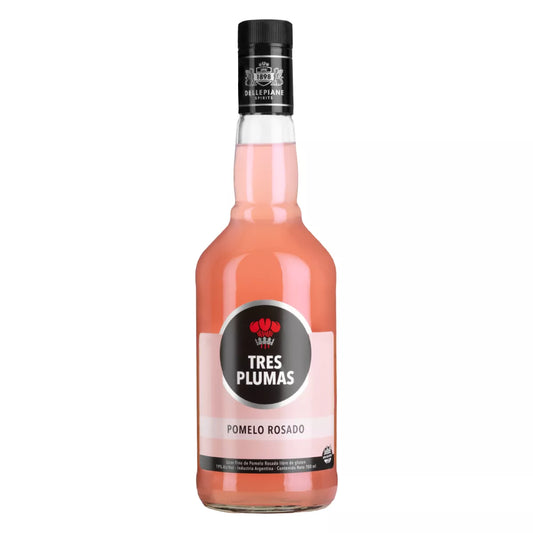 Licor Tres Plumas Pomelo Rosado - 700 ml