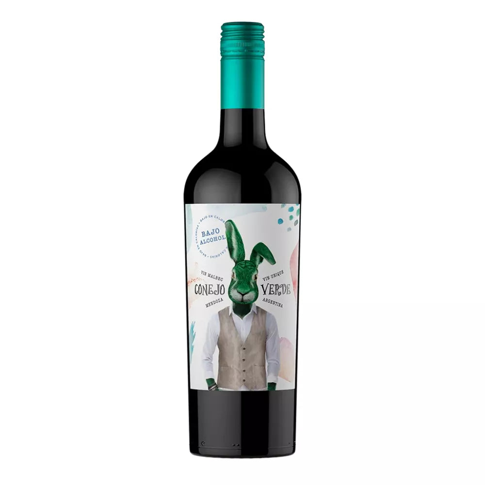 Vino Conejo Verde Malbec Bajo Alcohol - 750 ml