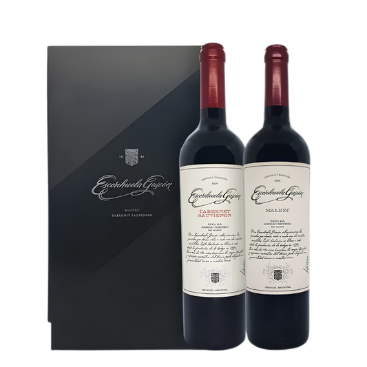 Vino Escorihuela Gascón 1 Malbec + 1 Cabernet Sauvignon c/ Estuche - 750 ml