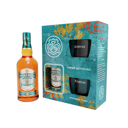 Whisky Chivas Mizunara + 2 Vasos - 700 ml