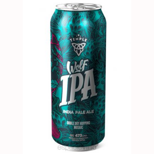 Cerveza Temple Lata Wolf IPA - 473 ml