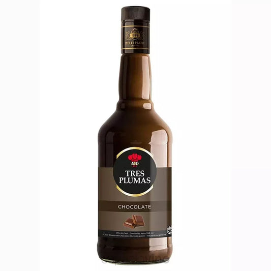 Licor Tres Plumas Chocolate - 700 ml