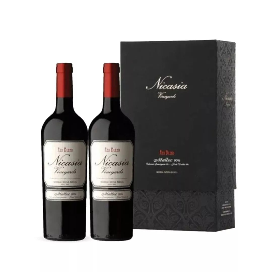 Vino Nicasia Vineyards Red Blend Malbec (Estuche x 2 Botellas) - 750 ml