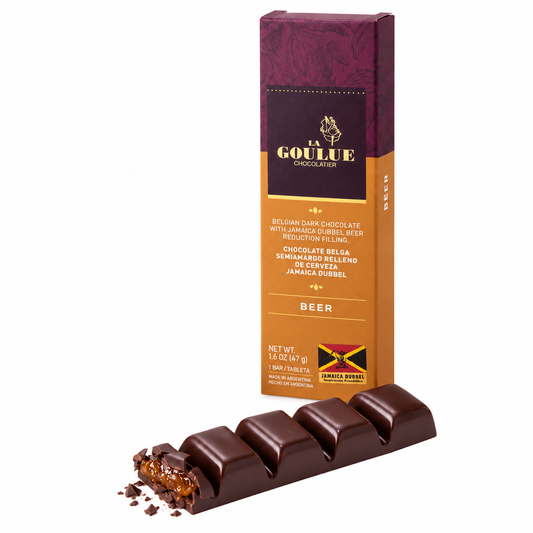 Barra de Chocolate Rellena de Cerveza Jamaica Dubbel - 47 g
